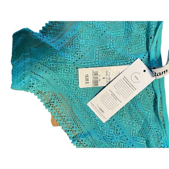 Etam Women's Green Lace Small Sublime Shorty Panties. - Picture 5 of 6